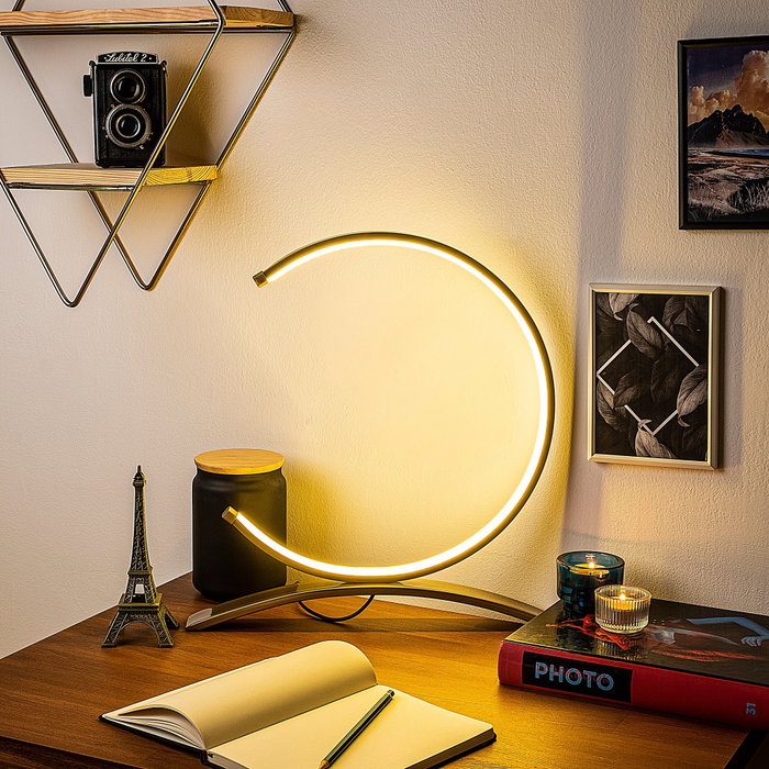 Opviq Moon - 13331 Lámpara de mesa dorada